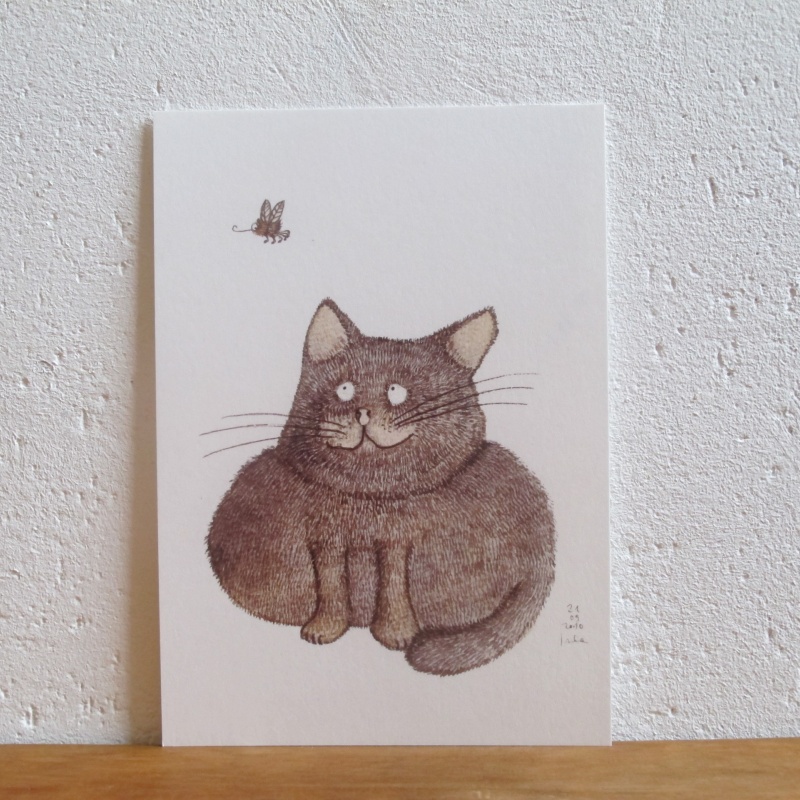 Katze, Kater, Katertier, Illustration, Aquarell