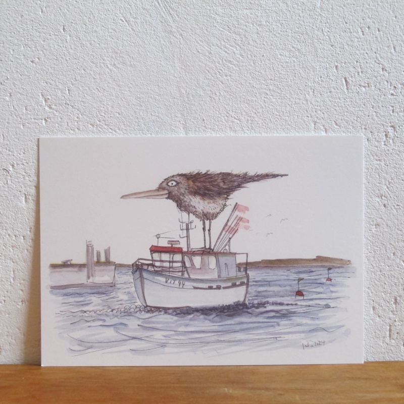 Möwe auf Kutter
