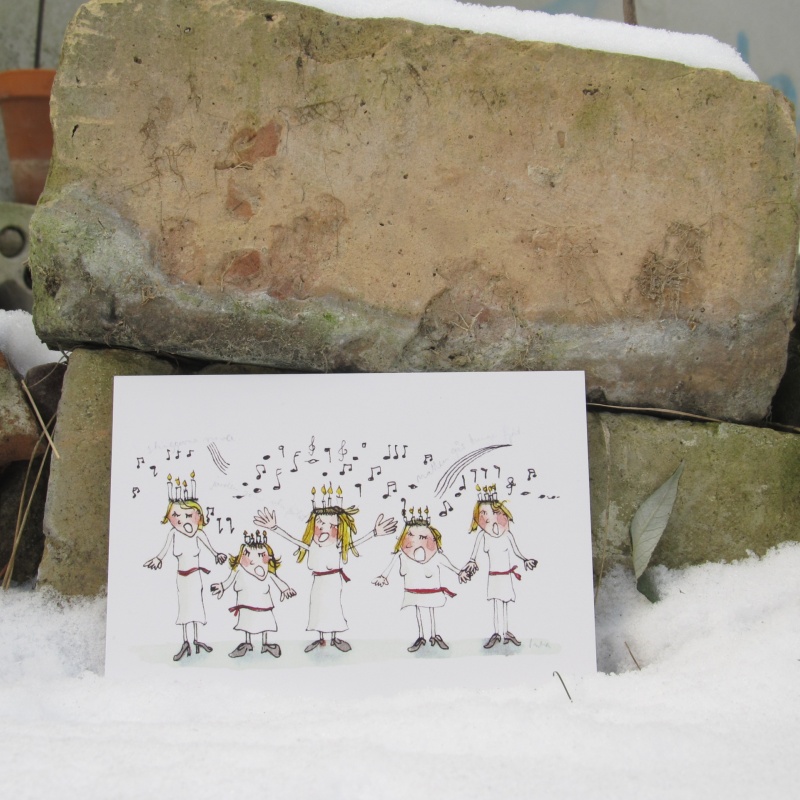 Lucia Weihnachtskarte