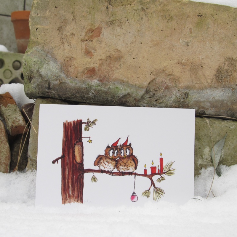 Weihnachts-Postkarte für Verliebte Freunde Verwandte Ehepaare, Paare, Verknallte