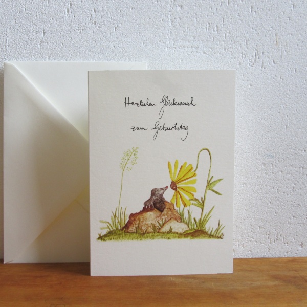 Blume und Maulwurf